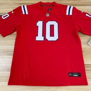 🥰Drake Maye Red Vapor Stitched Jersey🥳